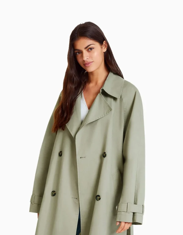 Sale Abrigo trench algodón MUJER Trench y abrigos