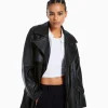 Discount Abrigo trench efecto piel MUJER Trench y abrigos