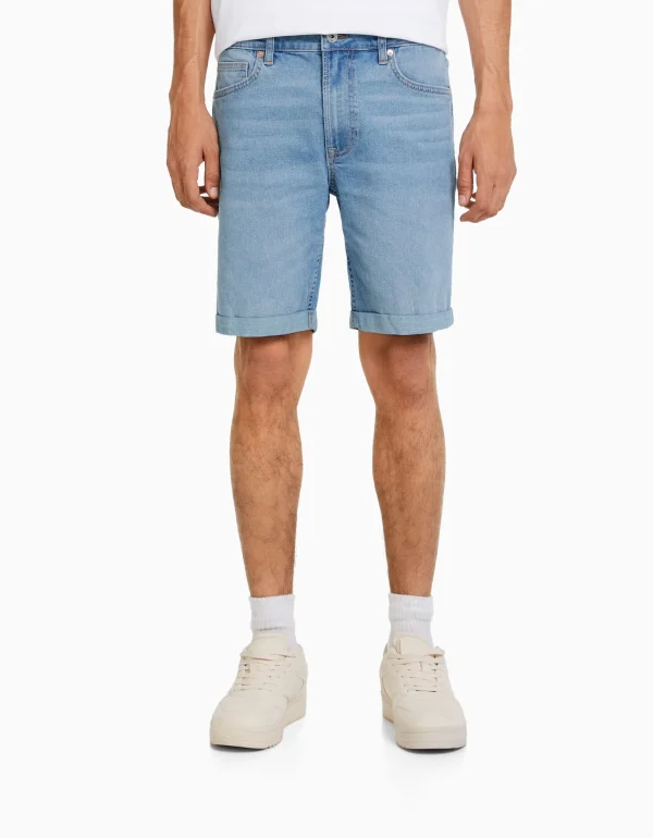 Best Bermuda denim super skinny roll up HOMBRE Bermudas