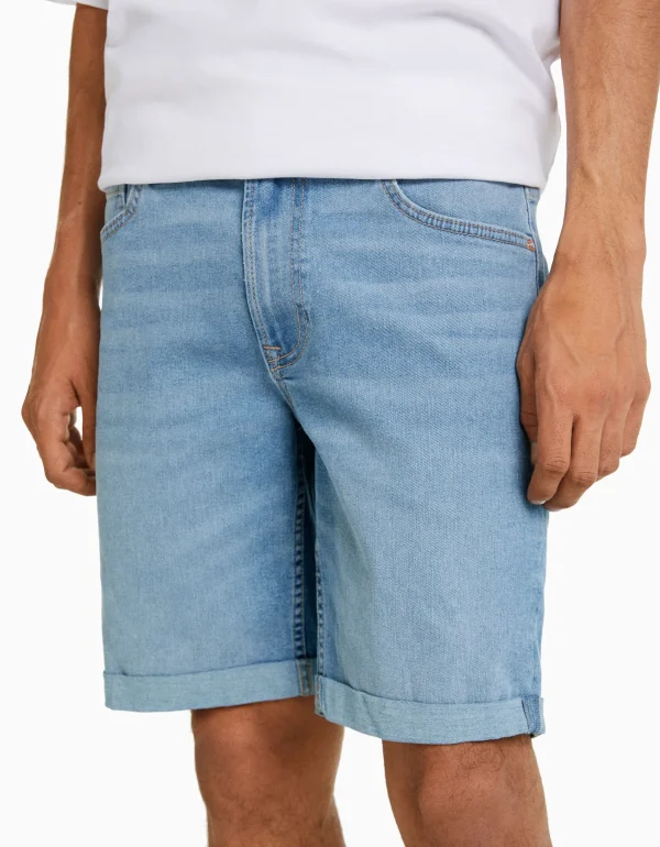 Best Bermuda denim super skinny roll up HOMBRE Bermudas