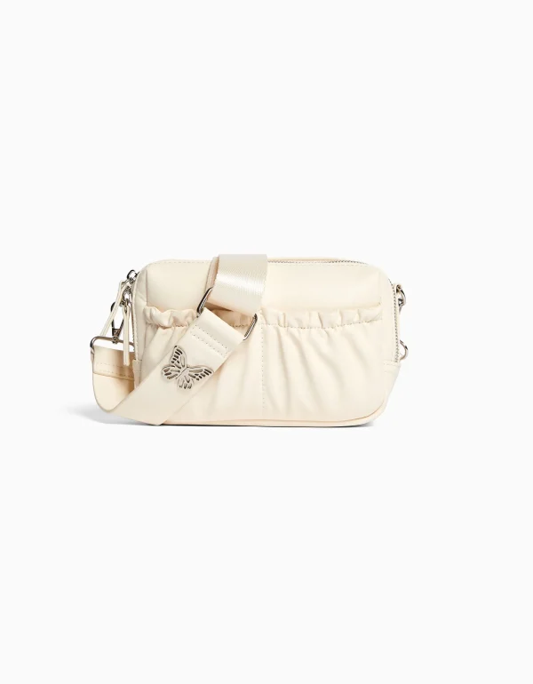 Shop Bolso bandolera efecto piel detalle mariposa MUJER Ver todo