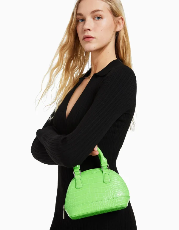 Online Bolso mini asa efecto cocodrilo MUJER Ver todo