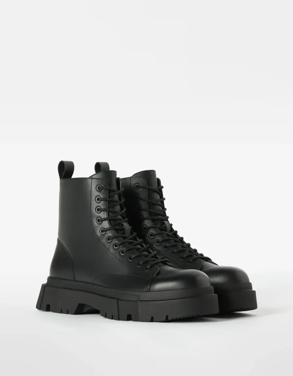 Best Botas acordonadas suela track hombre HOMBRE Botines