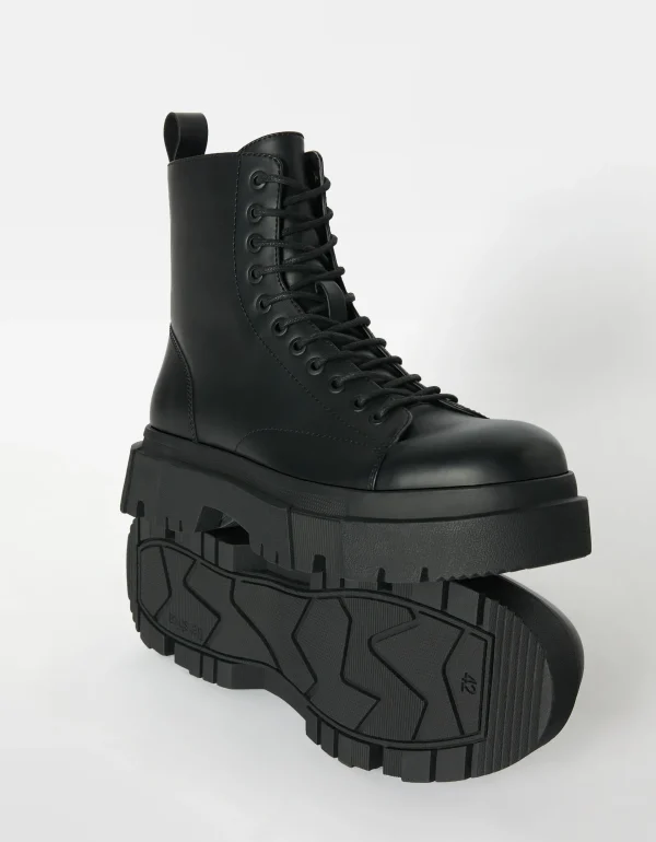 Best Botas acordonadas suela track hombre HOMBRE Botines