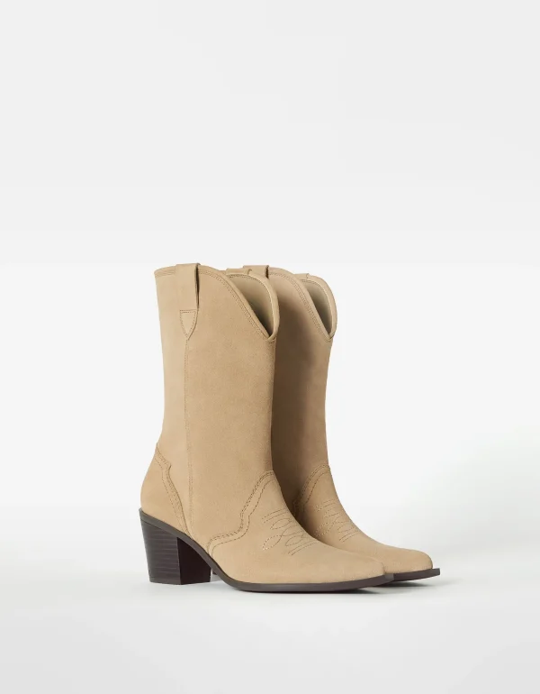 Outlet Botas cowboy tacón PIEL MUJER Cowboy