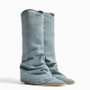 Discount Botas tacón cowboy denim MUJER Cowboy