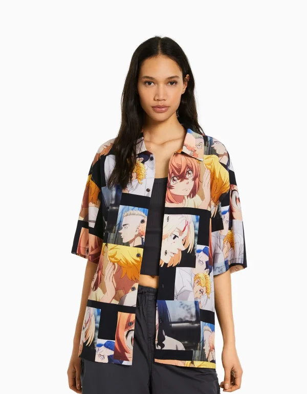 Cheap Camisa manga corta print TOKYO REVENGERS MUJER Tokyo Revengers