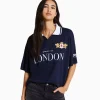 Discount Camiseta manga corta cuello polo fútbol MUJER Varsity