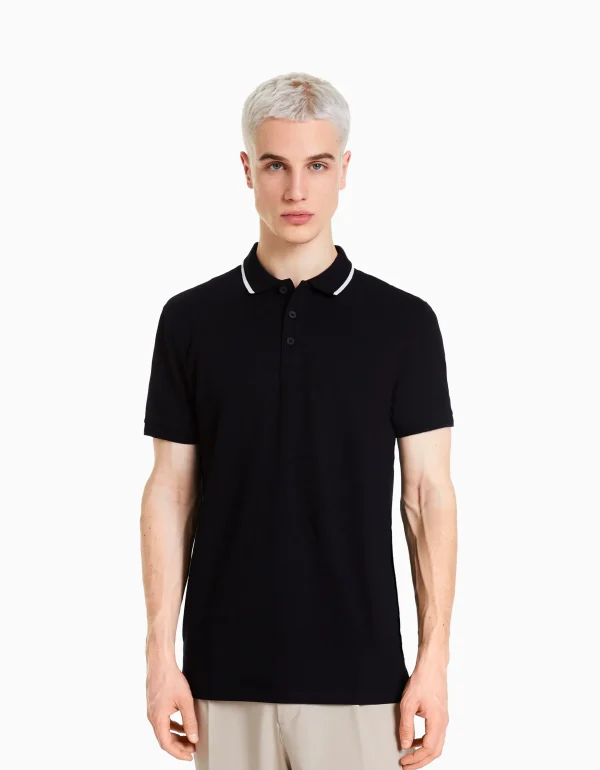 Flash Sale Camiseta manga corta cuello polo bandas HOMBRE Camisetas