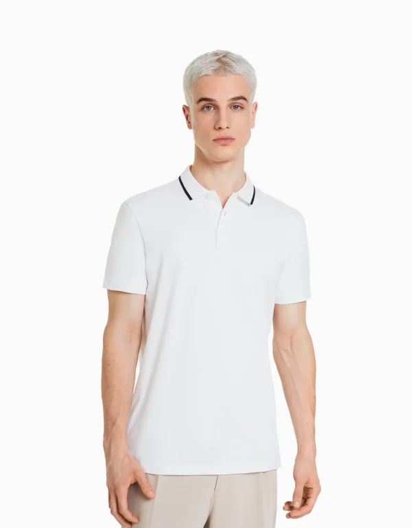 Flash Sale Camiseta manga corta cuello polo bandas HOMBRE Camisetas