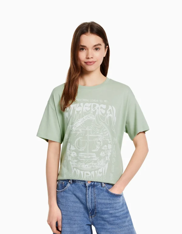 Best Camiseta manga corta print MUJER Camisetas