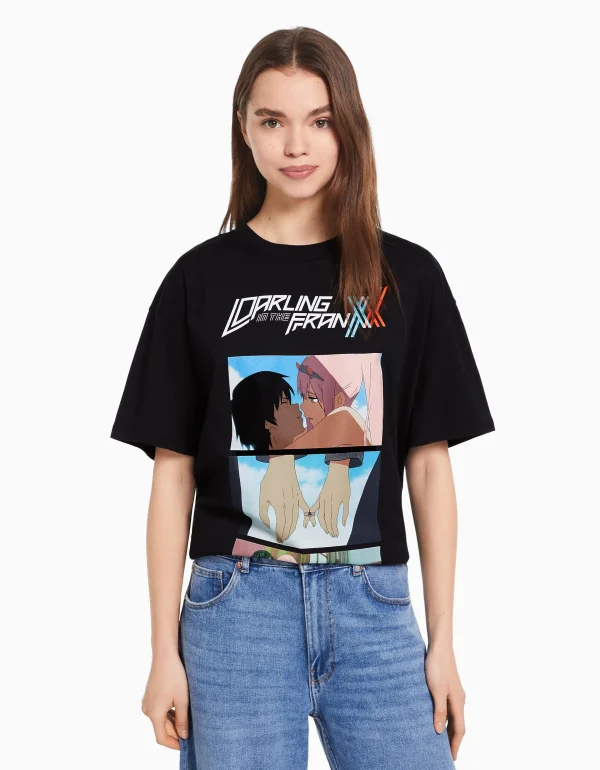 Best Sale Camiseta manga corta print Darling in the Franxx MUJER Colaboraciones®