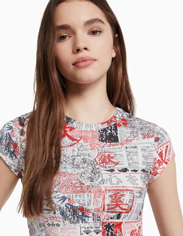 Best Camiseta manga corta print MUJER Camisetas