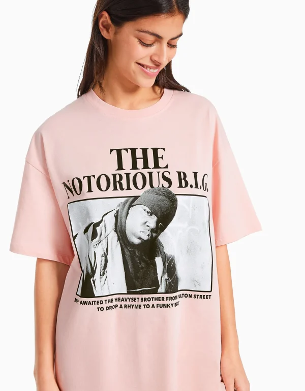 Cheap Camiseta manga corta print The Notorious B.I.G. MUJER Colaboraciones®