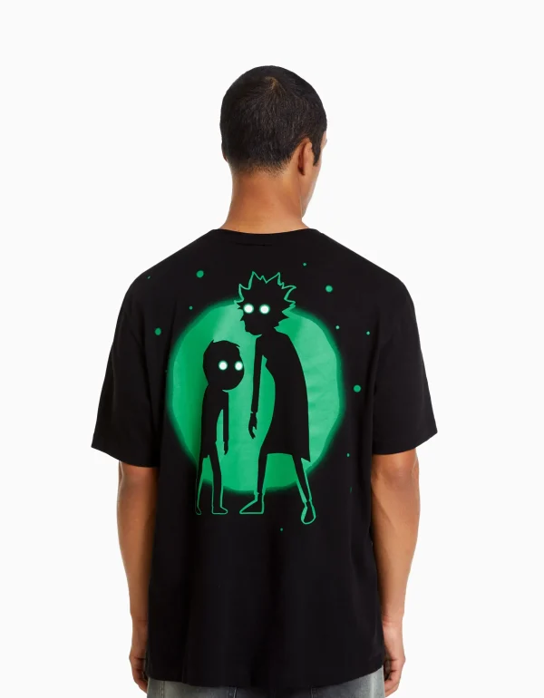 Flash Sale Camiseta manga corta regular fit print RickMorty HOMBRE Ropa