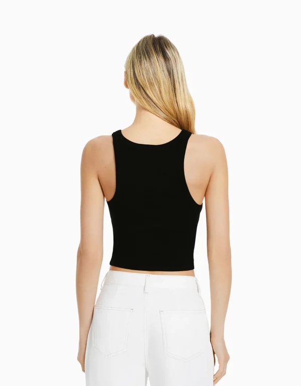 Cheap Camiseta sin mangas rib MUJER #bershkastyle