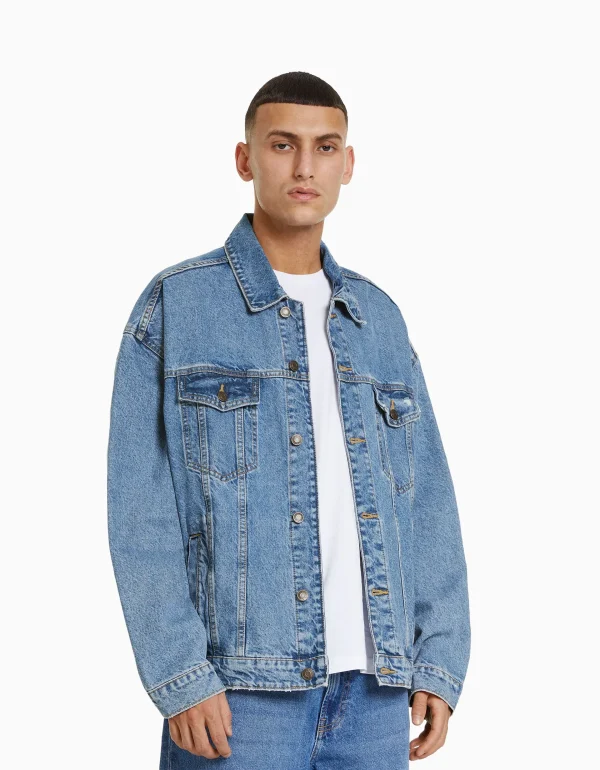 Cheap Cazadora denim oversize HOMBRE Cazadoras y abrigos