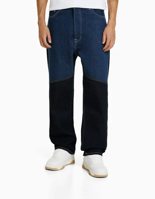 Fashion Jeans baggy color block HOMBRE Ropa