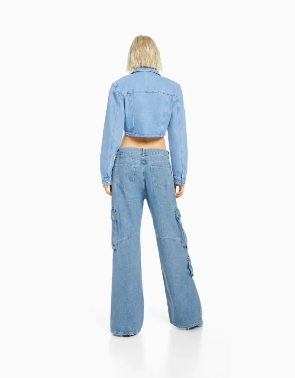 Online Jeans cargo multipocket MUJER Jeans