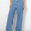 Cheap Jeans cargo wide MUJER Jeans