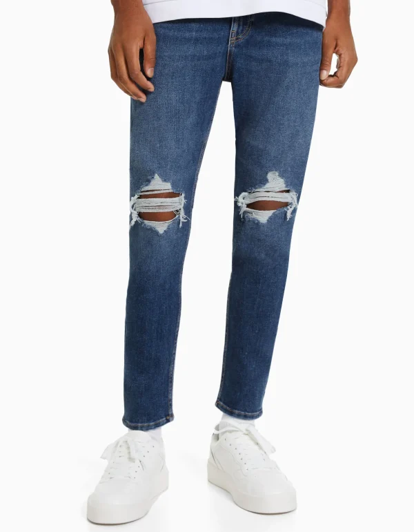 Hot Jeans carrot rotos HOMBRE Denim