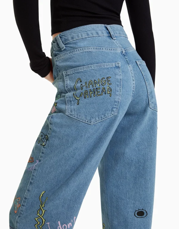 Hot Jeans jogger grafiti MUJER Jeans