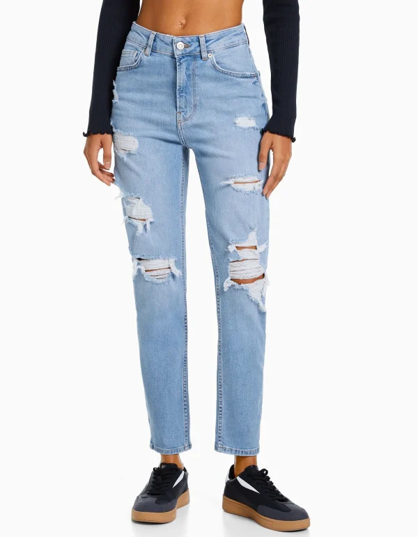 Store Jeans mom confort rotos MUJER Jeans