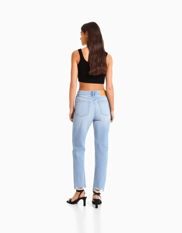 New Jeans mom rotos MUJER Jeans