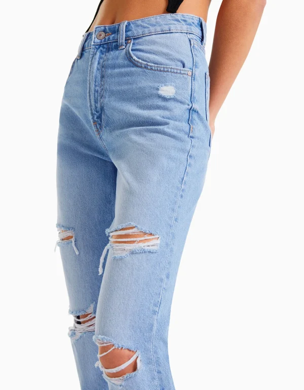 New Jeans mom rotos MUJER Jeans