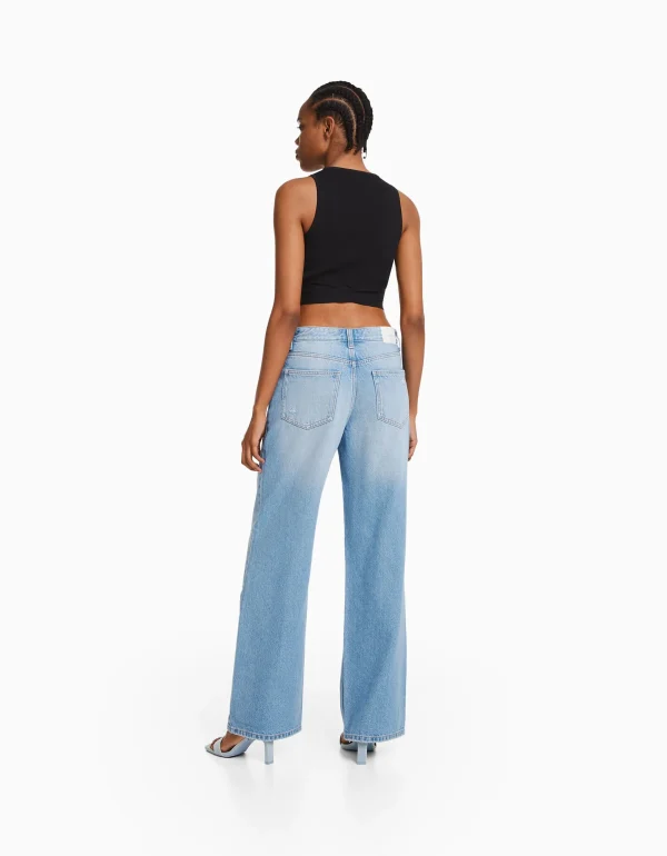 Store Jeans 90's wide leg rotos MUJER Jeans