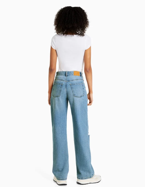 Online Jeans 90's wide rotos MUJER Jeans