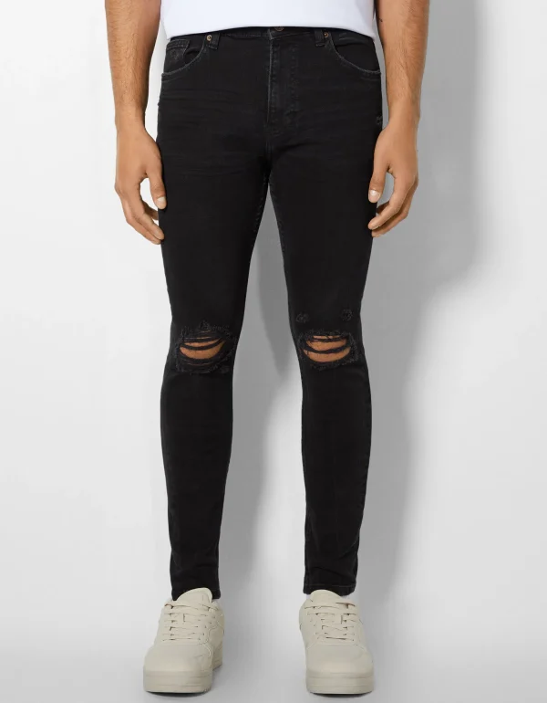 Sale Jeans super skinny rotos HOMBRE Denim