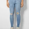 New Jeans super skinny rotos HOMBRE Denim