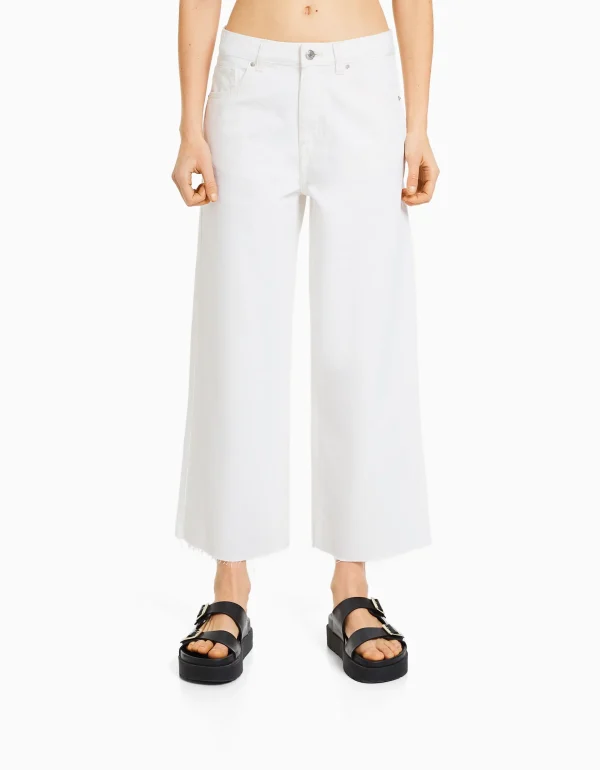 Discount Jeans wide leg cropped MUJER Jeans