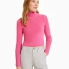 Outlet Jersey pelo cuello vuelto MUJER Punto