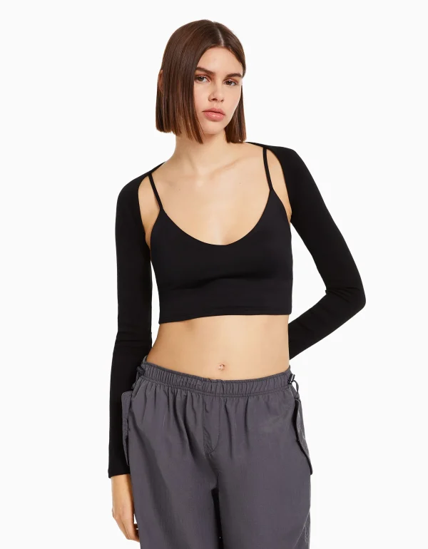 Best Sale Manguitos básicos MUJER Tops y corsé