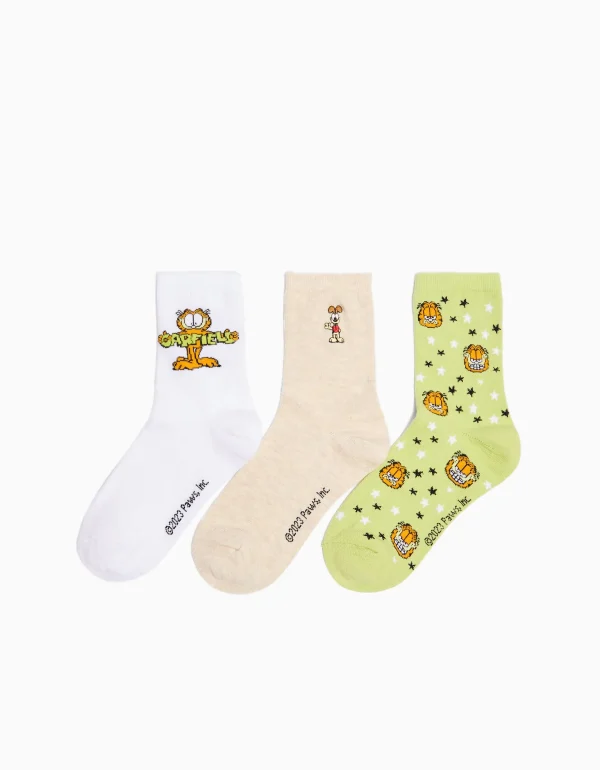 Shop Pack 3 calcetines bordado Garfield MUJER Ver todo