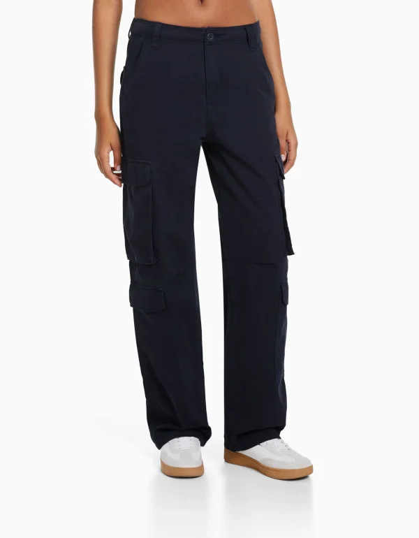 Best Pantalón cargo sarga multipocket ajustable MUJER BSK Teen