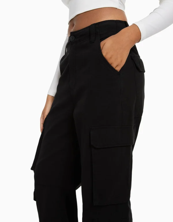 Flash Sale Pantalón cargo sarga multipocket ajustable MUJER BSK Teen