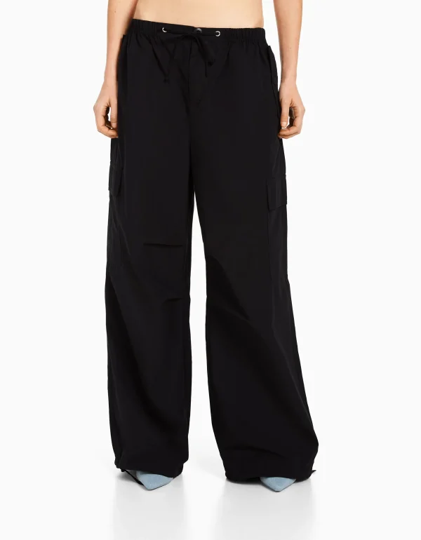 Hot Pantalón jogger cargo parachute MUJER BSK Teen