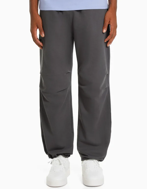 Cheap Pantalón parachute felpa bolsillo cremallera HOMBRE Pantalones