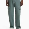 Sale Pantalón wide cargo hilo contraste HOMBRE Pantalones