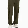 Online Pantalón wide leg cargo algodón HOMBRE Pantalones