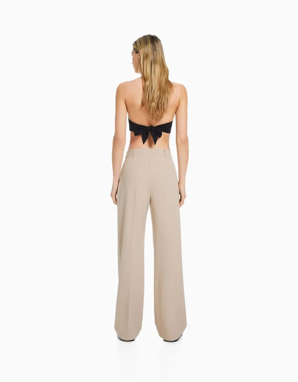 Discount Pantalón wide leg trabillas MUJER New Suiting