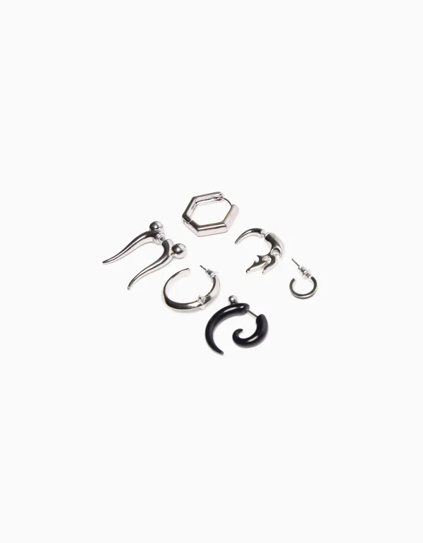 Shop Set 6 pendientes ear cuff HOMBRE Bisutería