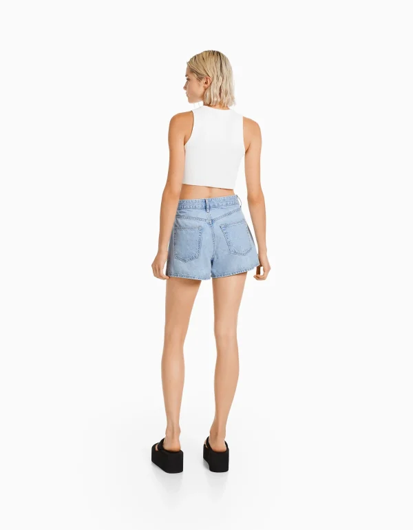 Best Sale Short denim mom MUJER Denim