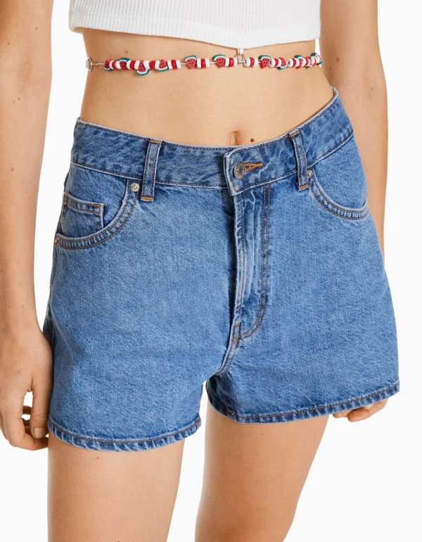 Shop Short denim mom MUJER Denim