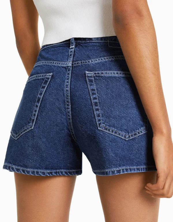 Fashion Short denim mom MUJER Denim