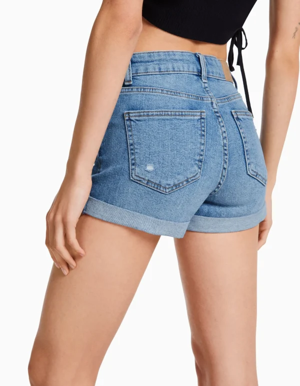 Store Short denim roll up MUJER Denim