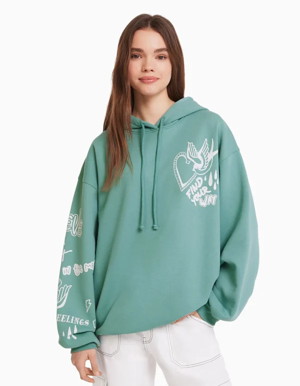 Online Sudadera capucha print MUJER Sudaderas